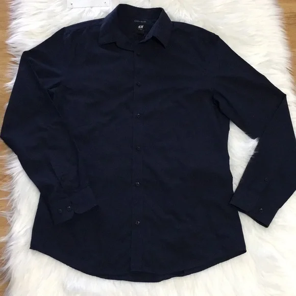 H&M  slim fit Men’s long sleeve size M - Picture 5 of 5